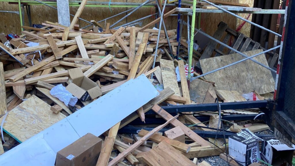 Construction debris removal