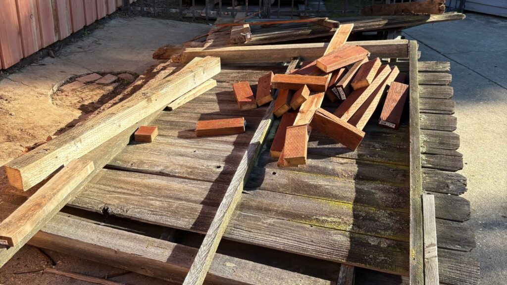 Fence demolition in Sacramento