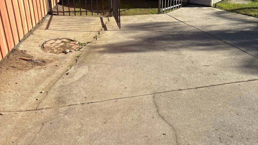 Fence demolition in Sacramento